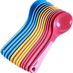 Food Plastic Spoon Set for Baby Feeding Plastic Table Spoon- Plastic-27