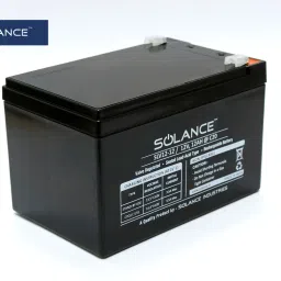 Solance 12V 12AH SMF Battery for Use in Any UPS/ Solar/ Mini Inverter and More Instruments (Black) 12 V Offline/Standby Rack-mount Model UPS 1 Outlet Plugs-36