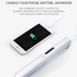 MEDHZ LUSTRE Mini 2 in 1 Hair Styler cum POWERBANK | 10 Million Negative Ions to Protect Hair Hair Styler-image-24