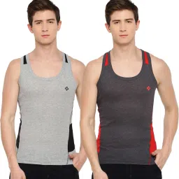 Pack of 2 Cotton Racerback Styled Gym Men Vest-picture-28