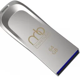 MOREBYTE 2.0 USB Pen Drive with Metal Body External Storage Device 64 GB Pen Drive Compatible with Desktop Computer, Laptop, Television, Audio Player USB 2.0 Metal Case-21