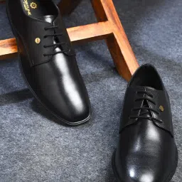 Fortune LUCIO-201 Formal Shoes With PU Upper | Comfortable Office Wear Lacing Derby For Men-image-70