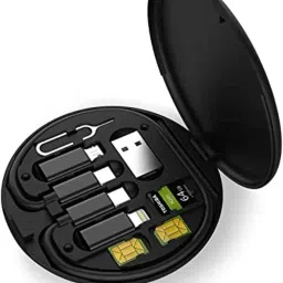 RANZZER 5in1 Data Cable Set with 60W Fast Charging Cable Card Tray Eject Pin Storage Box Charging Pad-picture-20