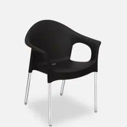 nilkamal Novella NS09SS Round Arm Plastic Chair in Iron Black Finish-picture-23