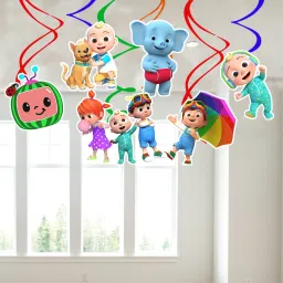 6pcs Comelon Party Decoration Hanging Swirls for Birthday Party Decoratio-image-96