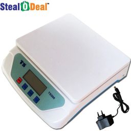 StealODeal Ts-500v White Electronic Digital 25kg With Adapter Weighing Scale-image-19