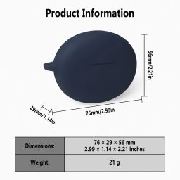 Leiox Silicone Press and Release Earbuds Case For oneplus nord buds 3 pro, oneplus nord buds 3, oneplus buds pro 3 image 2