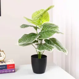arick decor Artificial PVC Silk Plant with Big Leaves-picture-10