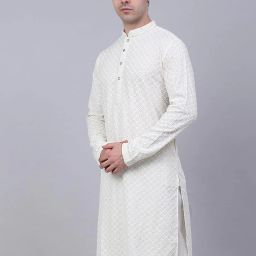 Men Embroidered Cotton Rayon A-line Kurta-image-48