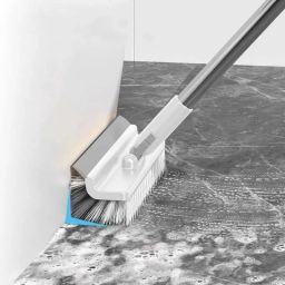 maauvtor 180°Rotating Floor Scrub Brush with Long Handle 3 in 1 Scrape Corner Cleaning Microfibre Wet and Dry Brush image 5