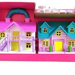Funny House Play Set Doll House Toy for Girls Pretend Play Dolls (Multicolor)-48