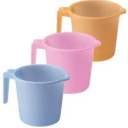 Plastic bath mug Pack of 3 Plastic Bath Mug-image-3