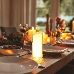 Gold Plastic Table Lantern-34