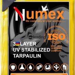 24ft X 18ft, 140 GSM | Water Proof Tarpaulin Sheet | 100% Pure Virgin | ISO Cert Tent - For Camping, Construction Sites, Transportation Covers, Garden-image-1