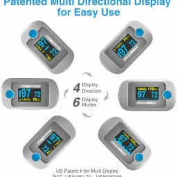 ChoiceMMed Fingertip Oxygen Saturation Dual Light Sensor For Pulse Rate, SPo2 High Accuracy Pulse Oximeter image 3