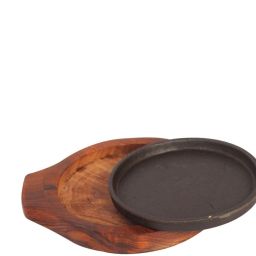Indian Round Shape Food Serving Brownie Sizzler (7inch) Sizzler Tray-image-71