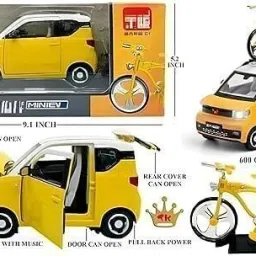 DC Cycle 124 1:24 for W-LHG Mini EV Alloy Diecast Model Vehicle Sound Light toy-image-4