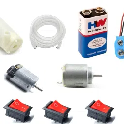 Science Project Dc Motor Kit / 9v Battery /Mini Water Pump for Students /Kids Educational Electronic Hobby Kit-14