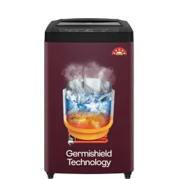 7.5 Kg 5 Star Germ Shield Technology & Roller Coaster Wash Technology Fully Automatic Top Load with In-built Heater Black, Maroon-1
