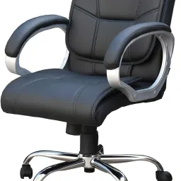 Leatherette Office Adjustable Arm Chair-picture-5
