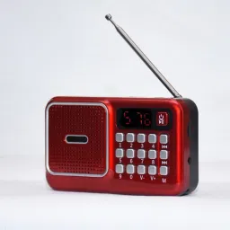 Coracao Red FT614 Pocket Size FM Bluetooth Speaker |8 HRS Backup| Rechargable FM Radio-17