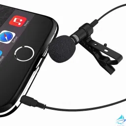 atarc Digital Noise Cancellation Clip Collar Mic Condenser for YouTube Video | Interviews | Lectures Travel Videos Mike for Mobile Microphone image 2