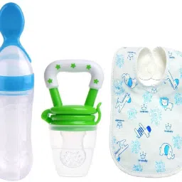 Baby Food Feeder Baby Fruit Nibbler And Bib Feeder-12