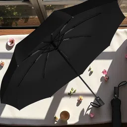 en,Women,Kids,Girls,Boys - 3 Fold with Auto Open and Close Umbrella (Black)_133 Umbrella-image-90