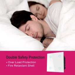 HomeMate Wi-Fi Smart 4 Gang Switch | Works with Amazon Alexa, Google Assistant & Siri Smart Switch image 3