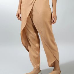 Beige Fashion Solid Women Dhoti-image-27