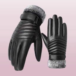 Solid Winter Men Gloves-image-58