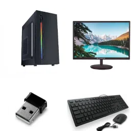 S&S ASSEMBLE Core i5 (4 GB DDR2/500 GB/128 GB SSD/Windows 7 Home Basic/512 MB/15.4 Inch Screen/D41-D2S USB) with MS Office-62