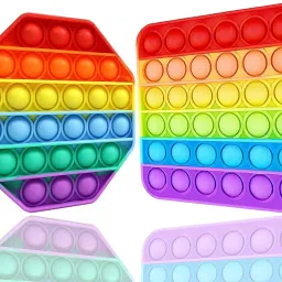 Push Pop it Fidget Toy Game, Toy for Kids and Adults hexageon and square-image-25