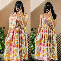 Women A-line Pink Maxi/Full Length Dress-image-48