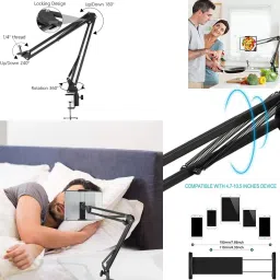 AMUSING Photography Mobile Tablet Holder Tripod Camera Stand for Overhead Video shooting Tripod, Monopod, Tripod Clamp, Tripod Bracket, Tripod Ball Head image 2