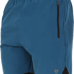 Self Design Men Blue Sports Shorts-image-44
