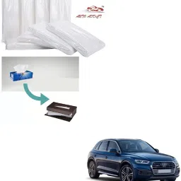 Car Tissue Box Refiller facial tissue (Pack of 10,100 pulls 2 ply,TISSUE REFILL ONLY) For Audi Q5 Vehicle Tissue Dispenser-image-73
