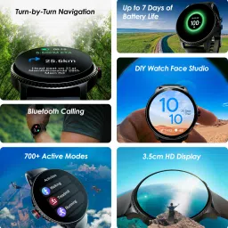 boAt Lunar Discovery w/ Turn by Turn Navigation, 3.53 cm HD Display & BT Calling Smartwatch image 2