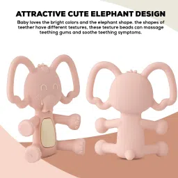 baybee Elephant Silicone Teether for Baby, BPA Free 100% Silicone Teether for Babies Teether image 3