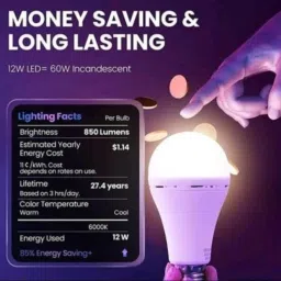 henonex 12 W Basic Standard B22 Inverter Bulb image 2