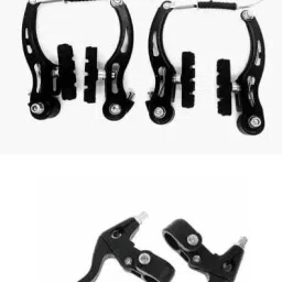 bicycle power brake set alloy rear or front both with lever (COMBO) Bicycle Brake Disk-image-58