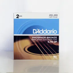 Acoustic String set Daddario EJ16-2P ,12-53 Gauge (2Sets) Made in U.S.A Guitar String-picture-11