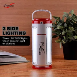 24 energy Table Top 3 Corner Tube Rechargeable 8 hrs Lantern Emergency Light-picture-31