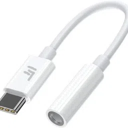 Ekon White Type C to 3.5 mm jack earphone connector Phone Converter-17