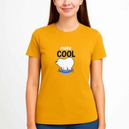Women Printed Round Neck Cotton Blend Multicolor T-Shirt-image-88