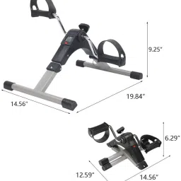 crazyabbs Mini Cycle Pedal Exerciser with Adjustable Resistance and Digital Display Folding Bike Exercise Bike image 5