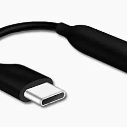 JAZX Black Type C to 3.5 mm Jack Audio Connector Especially for Samsung Mobiles Phone Converter-13