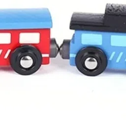 Wooden Magnetic 4Pcs Cargo Rail Train Set For Kids Happiness-11