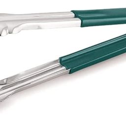 Stainless Steel Green Vinyl-Coated Tongs -Ideal for Cooking,Grilling,Buffet, Serving,Salad,BBQ,Frying & Food Handling –Durable,Heat-Resistant & Kitchen Tool 23 cm Utility Tongs-7