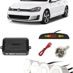 PKNA0606 White Car Reverse Parking Sensor with LED Display 4 Sensor PKNA0606 Parking Sensor-12